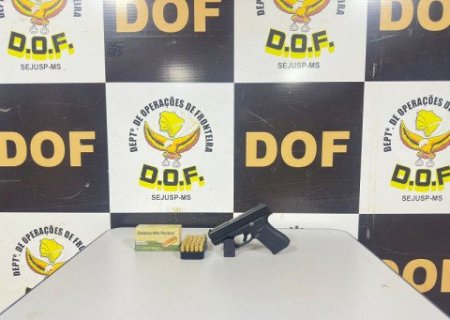 Homem é preso pelo DOF com arma de fogo e munições ilegais
