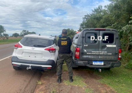 Veículo roubado em Cuiabá é recuperado pelo DOF em Campo Grande