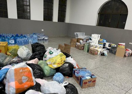Dourados envia duas toneladas de doações a desabrigados no RS