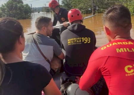 Equipes de MS resgatam 900 pessoas e 200 animais no Rio Grande do Sul