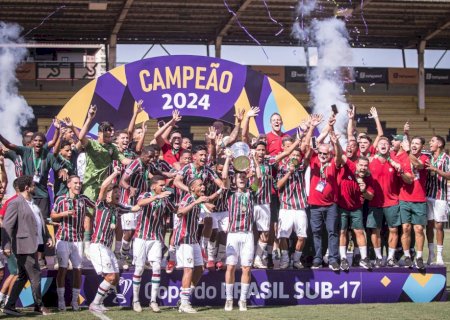 Com douradense no gol Flu vira sobre o São Paulo e conquista Copa do Brasil Sub-17