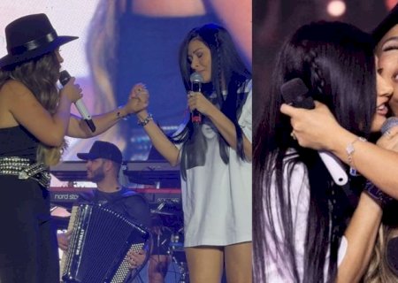 Simaria aparece de surpresa em show e canta com Simone Mendes