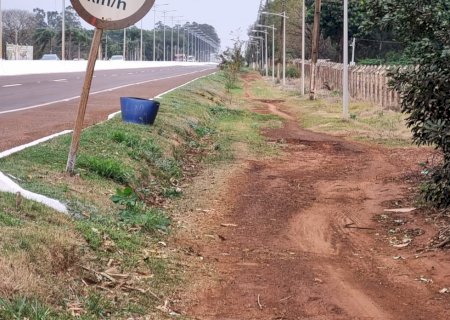 Lia Nogueira Solicita Manutenção Urgente na Ciclovia  da Avenida Guaicurua em Dourados