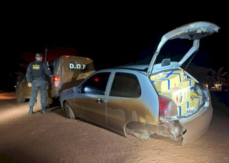 DOF apreende veículo carregado com R$ 164,7 mil em produtos contrabandeados