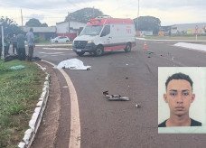 Jovem morre ao colidir com caminhonete