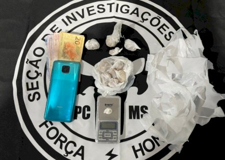 Polícia Civil prende acusado de tráfico de drogas em cidade de MS