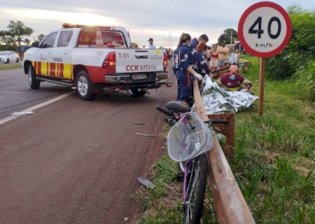 Mulher morre atropelada na BR-163; motorista foge sem prestar socorro