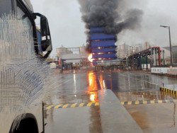 Incêndio atinge setor de óleo da Inpasa na BR-163