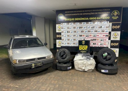 Contratado por R$ 800, homem é preso pelo DOF com produtos do Paraguai
