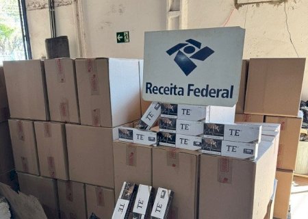 Receita Federal apreende aproximadamente R$ 390 mil em cigarros contrabandeados