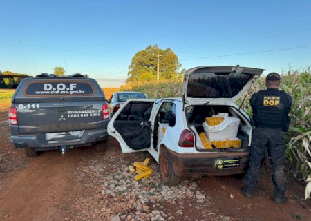 Foragido e 'comparsa' são presos com 300 quilos de drogas em MS