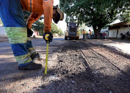 Pavimentação asfáltica da Vila Rosa passa por recuperação