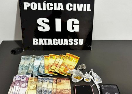 Polícia Civil frustra tráfico de drogas próximo à prefeitura e prende homem