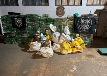 Força Tática e PF apreendem 1,3 tonelada de droga na zona rural de Naviraí
