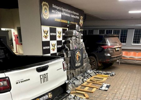 Dois homens são presos por tráfico e Defron apreende Strada e SW4 roubadas