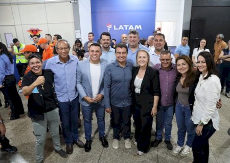 Vereadores participam da retomada das operações no aeroporto de Dourados