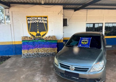 Homem é preso com carga de drogas avaliadas em R$ 1,3 milhão na fronteira