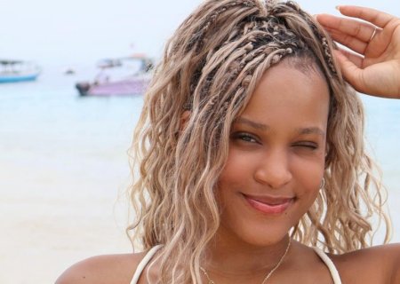 Rebeca Andrade chama atenção com fotos em ilha na Indonésia: ‘Perfeição existe’