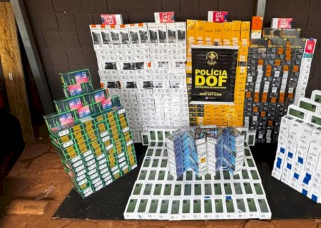 DOF apreende 800 aparelhos de telefone celular que seguiam para SP