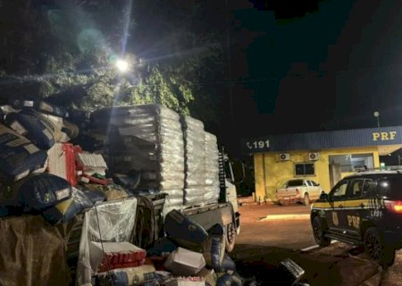 Caminhoneiro é preso com quase 3t de maconha em carga de fécula de mandioca