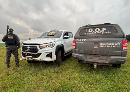 Paraguaios são presos em Ponta Porã com caminhonete roubada no Paraná