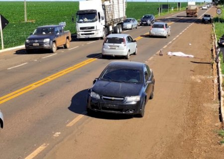Adolescente de 15 anos morre atropelado na rodovia entre Dourados e Fátima do Sul