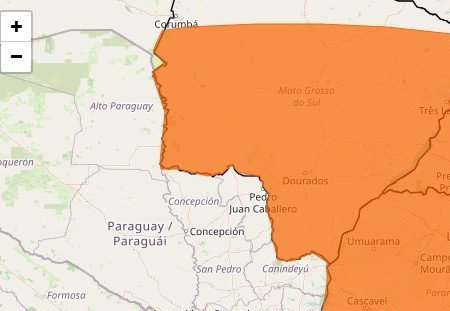 Alerta de tempestade para Dourados e outros 78 municípios do estado é renovado pelo Inmet