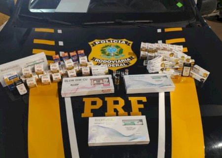 Casal é preso na BR-262 com carga ilegal de emagrecedores e anabolizantes