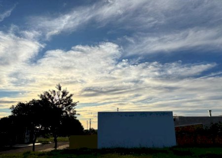 Quarta-feira segue com previsão de chuva e temporal à noite em Dourados