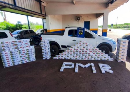 Polícia prende homem com carga de cigarros avalida em quase R$ 40 mil em MS