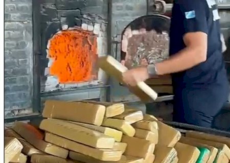 Mais de 3,6 toneladas de maconha são incineradas em operação policial no MS