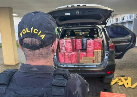 Polícia apreende 1,5 tonelada de maconha, recupera veículo roubado e prende foragido