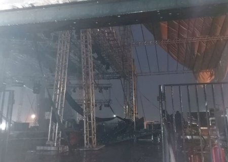 Organização diz buscar 'melhor solução' após temporal inviabilizar show