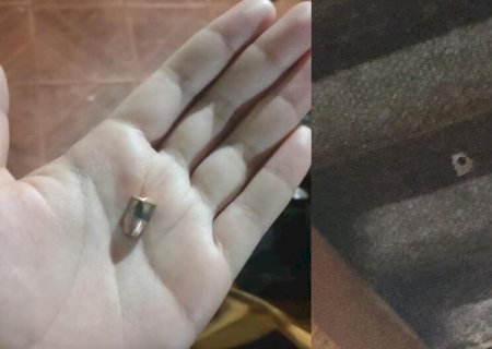 Bala perdida atinge residência durante comemoração de jogo e assusta família
