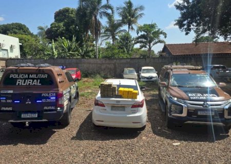 Policiais do Batalhão Rural apreendem quase 60 quilos de cocaína