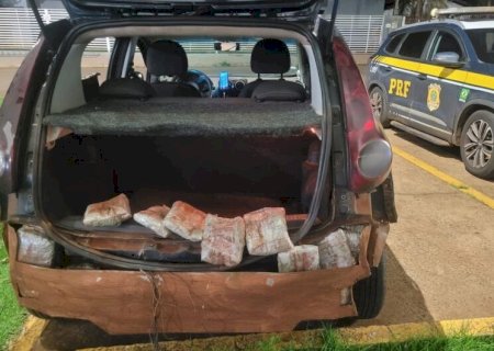 Polícia encontra skunk em fundo falso após dupla dizer que tinha comprado carro na fronteira