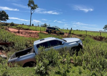 Ação integrada recupera caminhonete furtada em Dourados e prende suspeito em Iguatemi