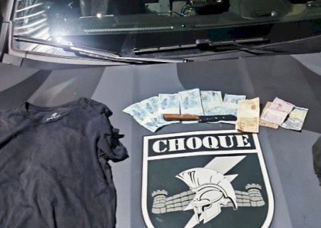 Câmeras ajudam Choque a localizar suspeito de roubo a farmácia na Capital
